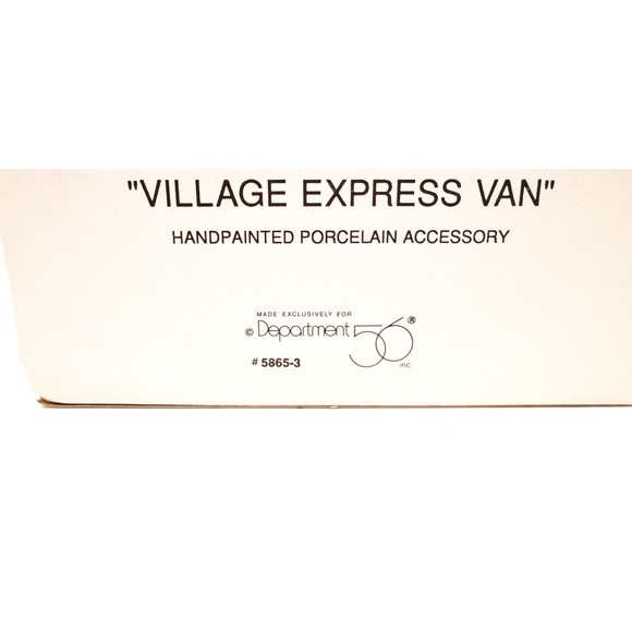 Heritage Village Collection Dept. 56 "Village Express Van" #5865-3 - Picture 7 of 9